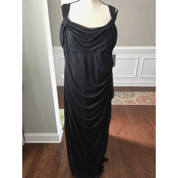 Alex Evenings Plus, Cold Shoulder Mesh Gown Sz16W $159 - Picture 1 of 9